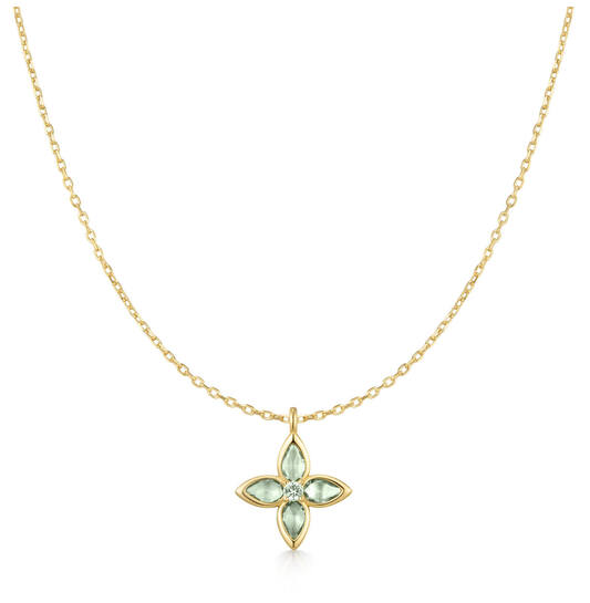  Ripple Joy - Silber / 14kt GP - Zirkonia - 50cm
